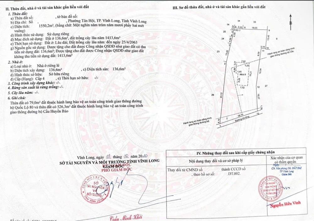 ĐẤT ĐẸP - ĐẦU TƯ SINH LỜI - CHÍNH CHỦ - Bán Nhà Và Đất Tại Phường Tân Hội, TP. Vĩnh Long2134367