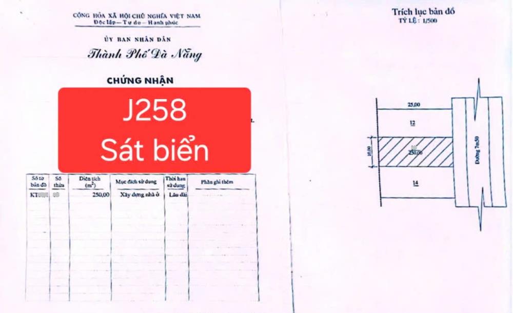 🔴💥Bán đất J258 - sát biển Nguyễn Tất Thành - Gía quá rẽ2092072