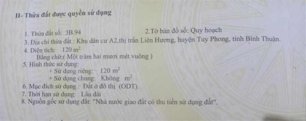 Chính chủ cần bán nhanh Nhà Vị Trí Đẹp Tại Thị Trấn Liên Hương2075094