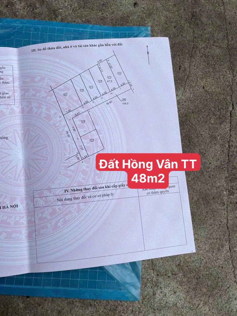 CHỈ HƠN 1 TỶ SỞ HỮU NGAY ĐẤT ĐÃ CÓ SỔ HỒNG VÂN - THƯỜNG TÍN2112037