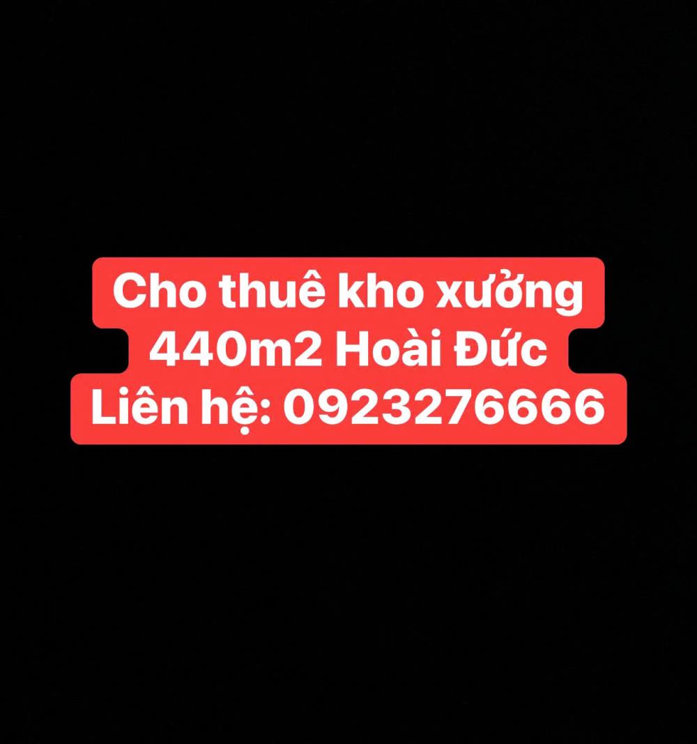 CHO THUÊ KHO XƯỞNG 440M2 TẠI XÓM 4, ĐÊ SONG PHƯƠNG, YÊN THÁI, TIỀN YÊN, HOÀI ĐỨC, HÀ NỘI2248766