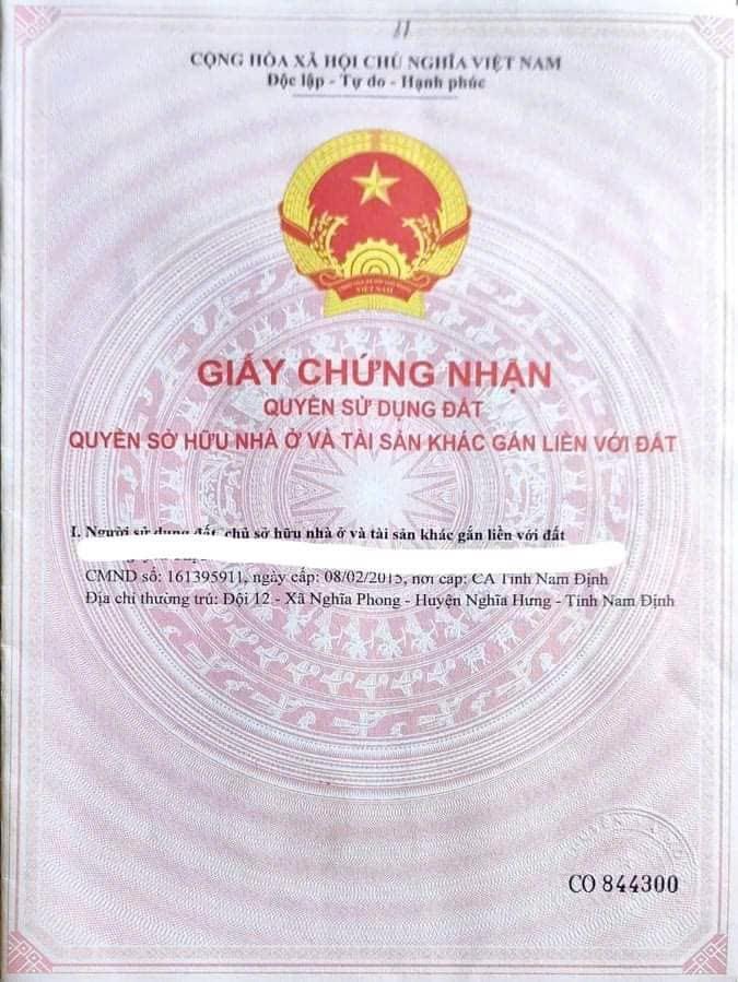 Chính Chủ Cần Bán Lô Đất Tại Xã Nghĩa Phong, Huyện Nghĩa Hưng, Nam Định2143338