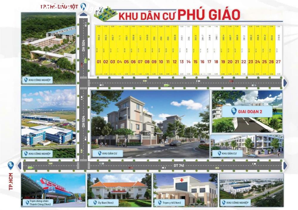 ĐẤT NỀN BÌNH DƯƠNG GIÁ RẺ Sát Đường DT741 .Xã An Bình, Huyện Phú Giáo - Bình Dương2087987