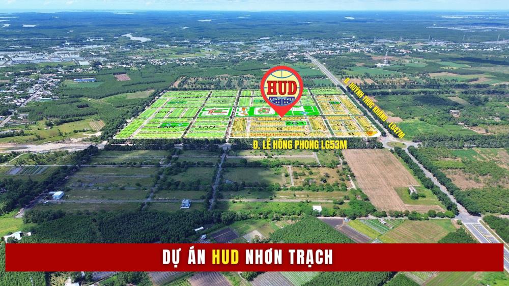 Cần bán nhanh nền Hud Nhơn Trạch DT100m2 Mặt tiền đường 20m Giá Tốt2106127