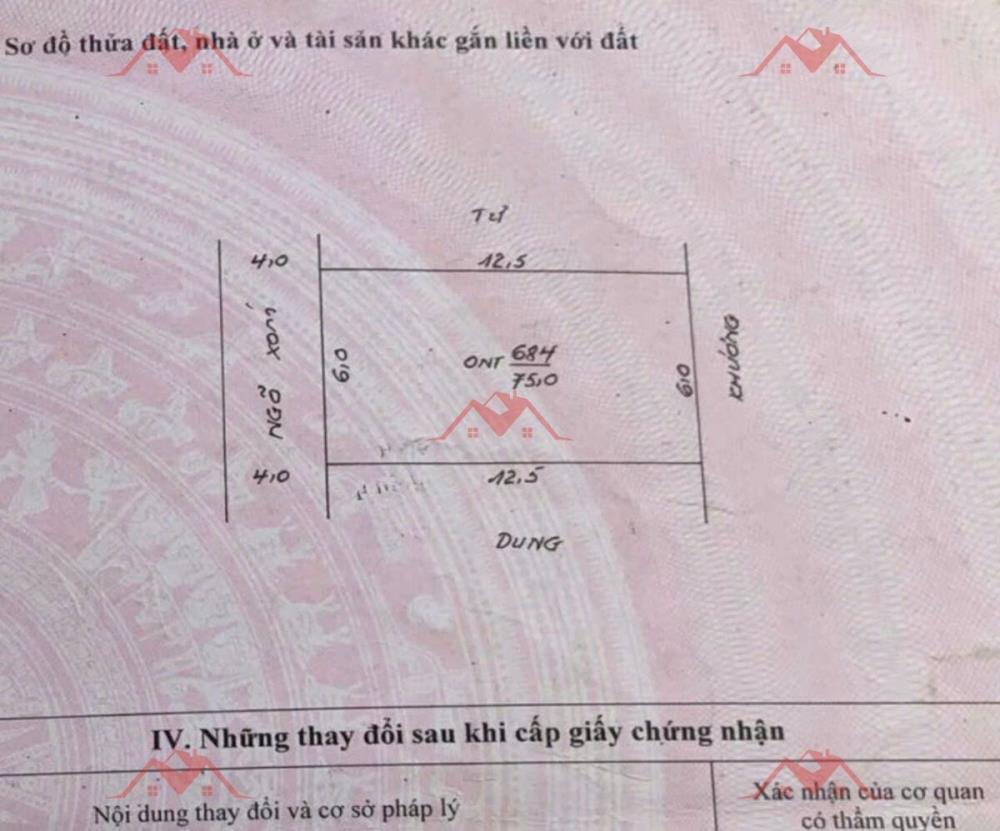 BÁN LÔ ĐẤT 75M GIÁ ĐẦU TƯ CHỈ 1TY660 ĐẤT TẠI THỦY XUÂN TIÊN-CHƯƠNG MỸ D/T:75M2148648