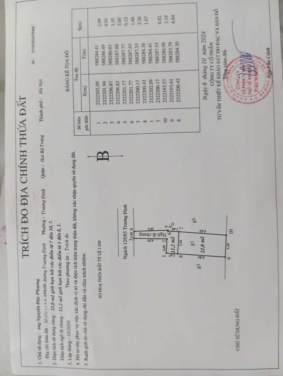 Gia đình cần bán nhà 1 tầng diện tích 22m2 ngõ 129 Trương Định- Hai Bà Trưng, Hà Nội2144553