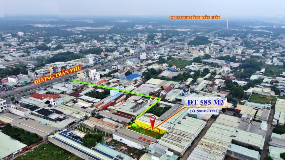 Cần bán gấp lô đất 585m2  liền kề đường Trần Phú, Bến Cam, xã Phước Thiền, Nhơn Trạch.2082572