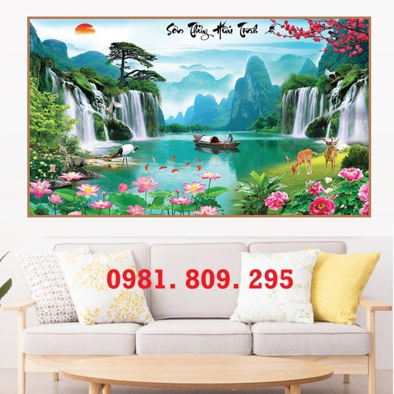 Tranh gạch ốp tường phong cảnh mới 3d Hn8882237550