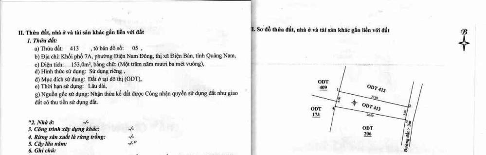 CHÍNH CHỦ CẦN BÁN GẤP LÔ ĐẤT NỞ HẬU, 153 m2, Khối 7A, Điện Nam Đông.2150477