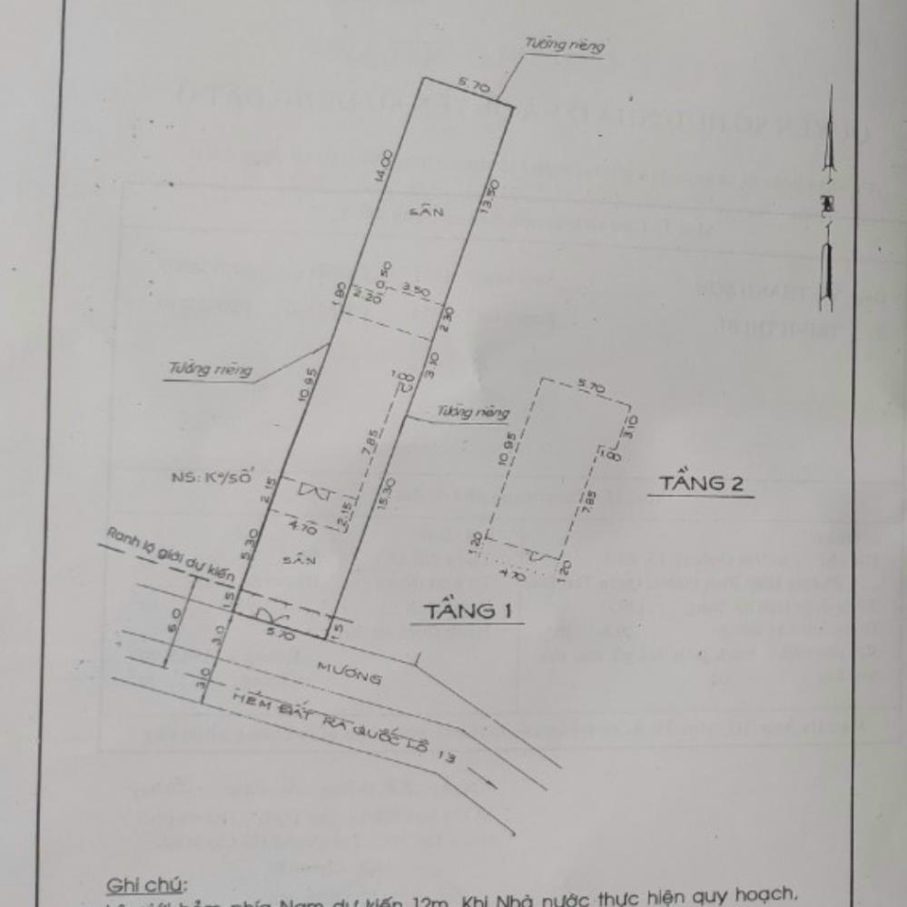 Bán Đất Tặng Nhà Nát Mặt Tiền Hẻm 635 Quốc Lộ 13 - Hiệp Bình Phước - Thành Phố Thủ Đức2101889