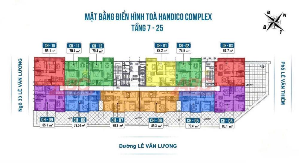 Bán suất ngoại giao tòa Handico Complex 33 Lê Văn Lương sắp mở bán2081093