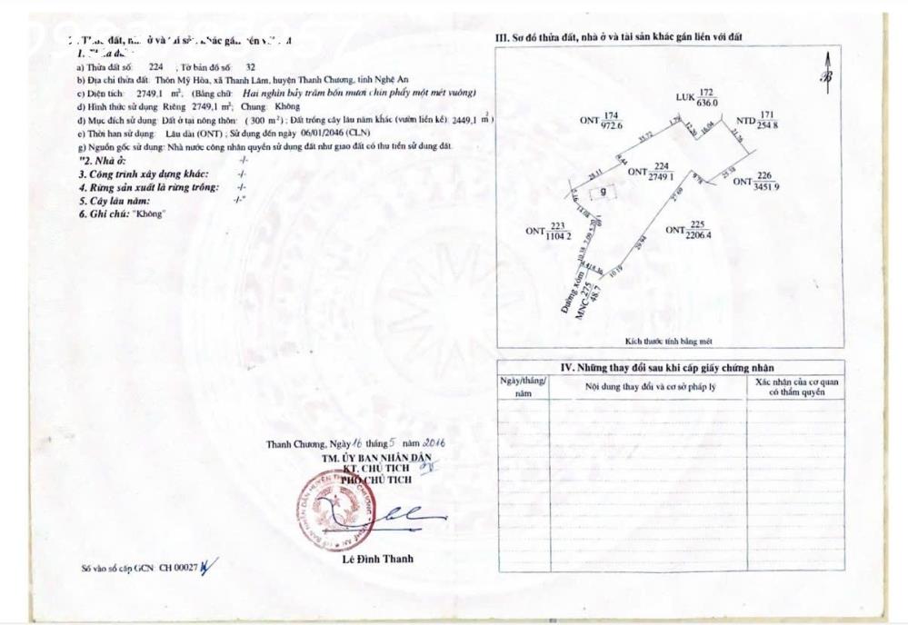 Bán đất Sổ đỏ 2750m² có nhà cổ 300m², sổ riêng vay ngân hàng được, Chợ Đón Thanh Lâm2101354