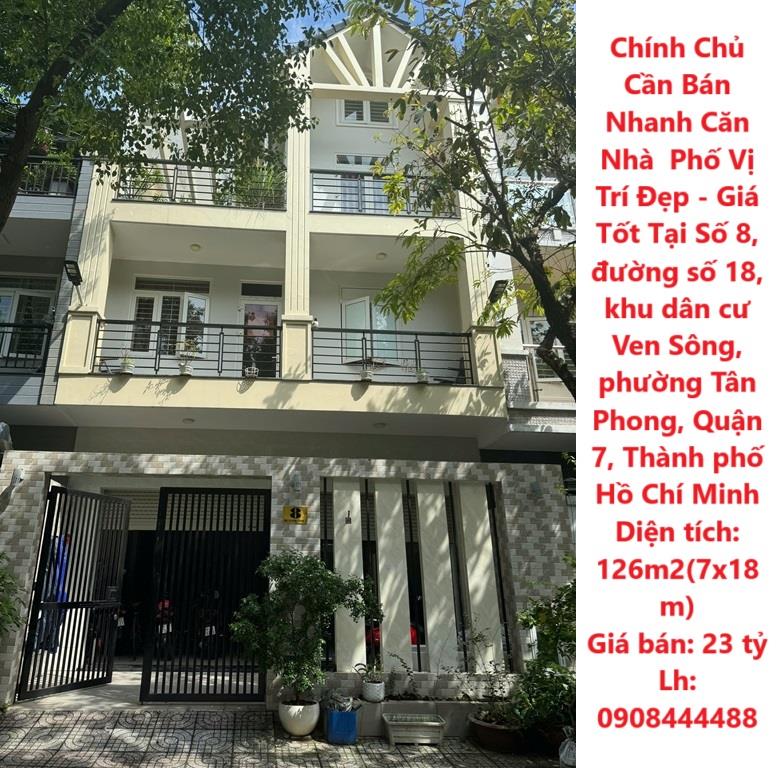 Chính Chủ Cần Bán Nhanh Căn Nhà  Phố Vị Trí Đẹp - Giá Tốt Tại quận 7, TPHCM2107859