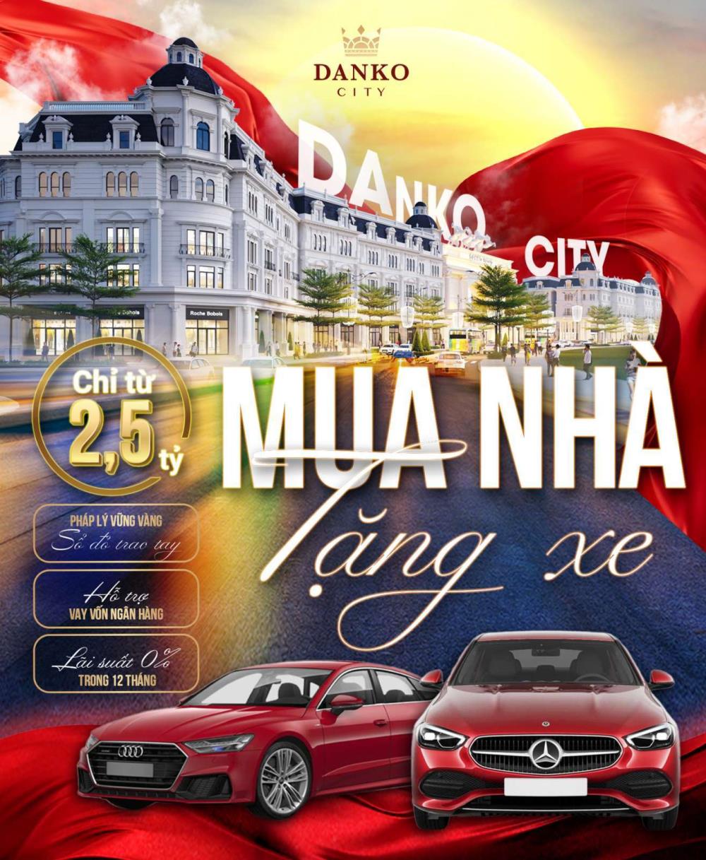 Chỉ từ 2,5 tỷ để sở hữu một lô liền kề đẹp nhất KĐT Danko City Thái Nguyên2146216