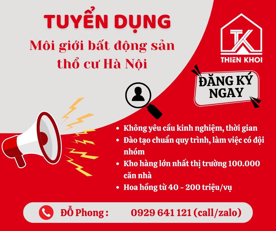 Chiêu mộ 5 bạn về phòng Bất động sản Thiên Khôi Hà Nội2146854