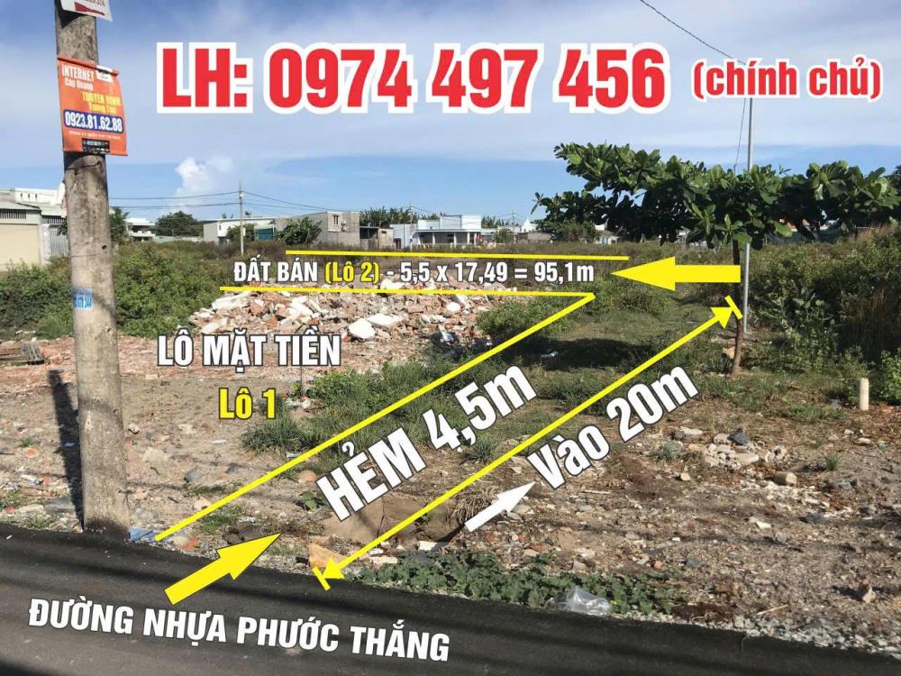 CHÍNH CHỦ Cần Bán Đất Đường PHƯỚC THẮNG, Phường 12, Tp Vũng Tàu, BRVT2140221