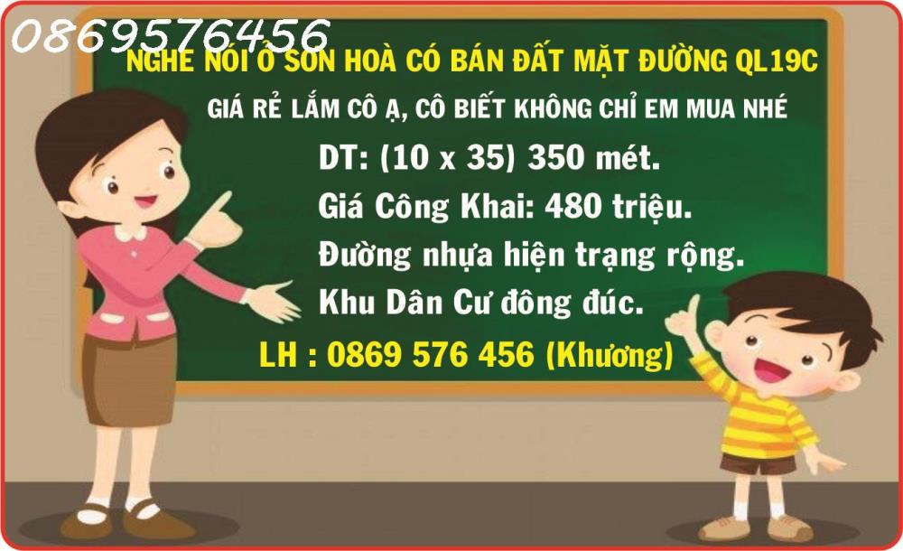 BÁN ĐẤT MẶT ĐƯỜNG QL 19C, SƠN HOÀ, PHÚ YÊN2148780