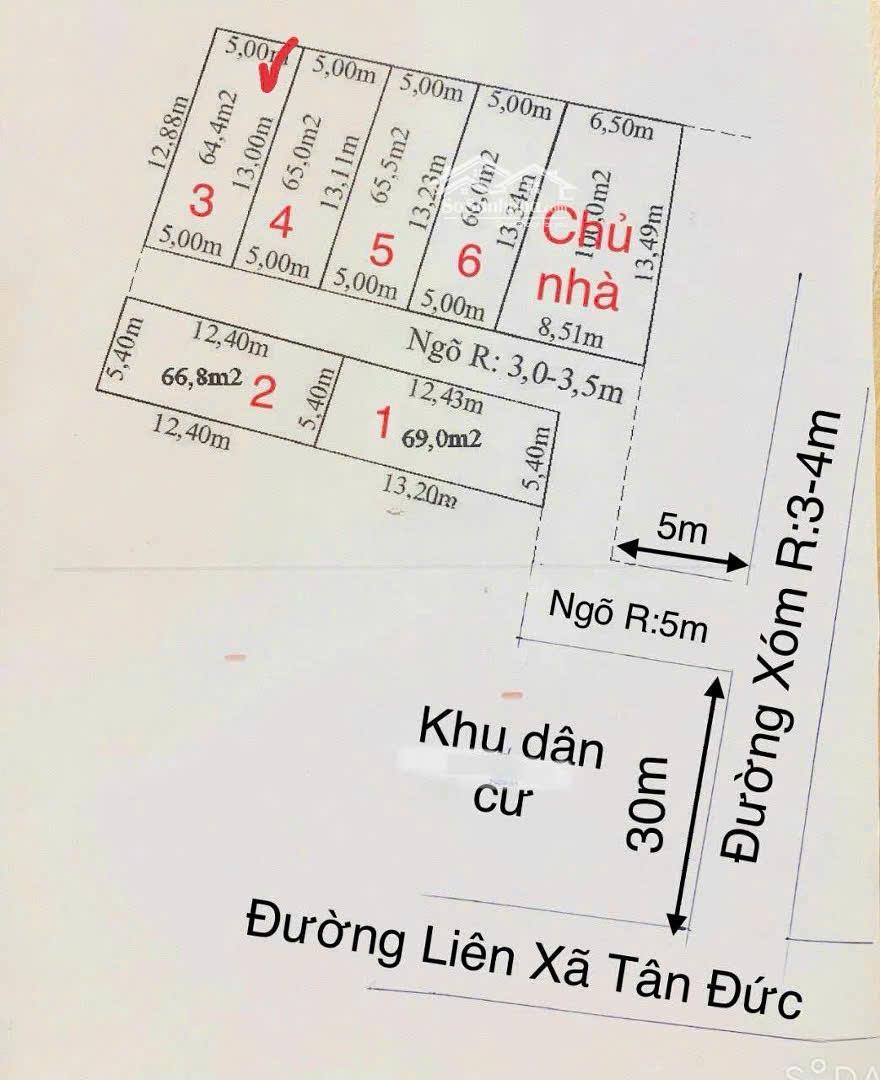 Chính Chủ Bán Lô đất nằm ngay gần trục đường liên xã tại thị trấn Minh Đức, Thủy Nguyên, Hải Phòng.2133724