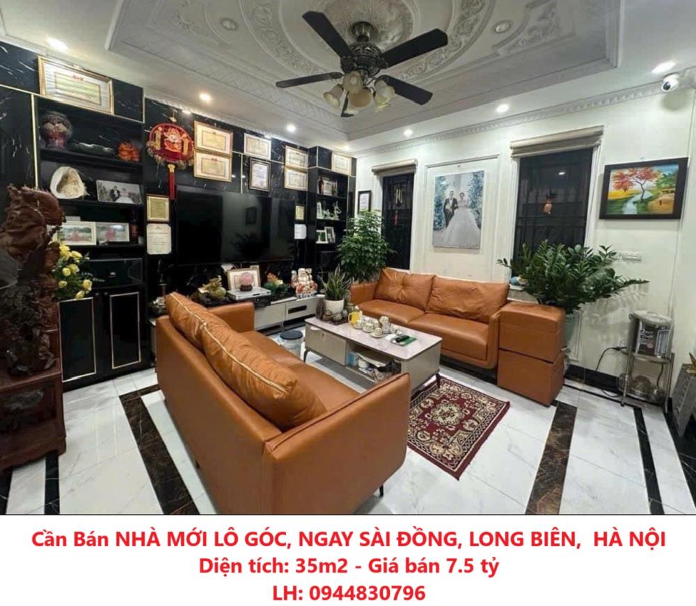 Cần Bán NHÀ MỚI LÔ GÓC, NGAY SÀI ĐỒNG, LONG BIÊN,  HÀ NỘI2131843