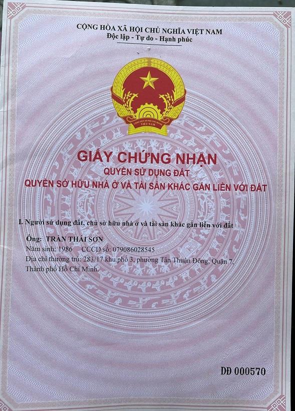 Bán nhà riêng 1 trệt, 1 tầng tại Quận 7, TP.HCM2166936