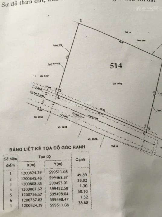 CẦN BÁN LÔ ĐẤT FULL THỔ CƯ 50x40, GIÁ 65 TỶ QUỐC LỘ 1A, THỚI AN2308871