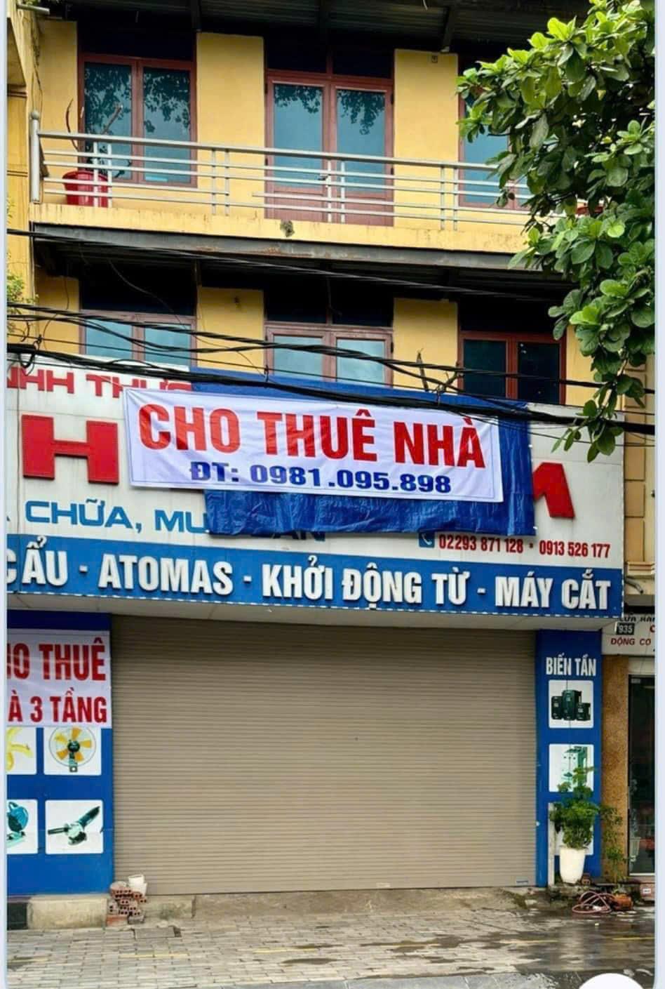 CHO THUÊ MẶT BẰNG KINH DOANH 3 TẦNG TẠI 933 TRẦN VĂN ĐẠO, VÂN GIANG, TP NINH BÌNH2150098