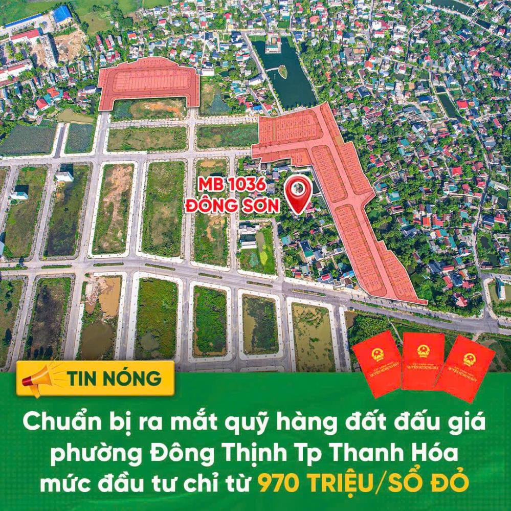 ĐẤT ĐẸP – GIÁ TỐT -  CẦN BÁN NHANH LÔ ĐẤT  ĐẤU GIÁ  tại  phường Đông Thịnh, Đông Sơn, Thanh Hóa2101559