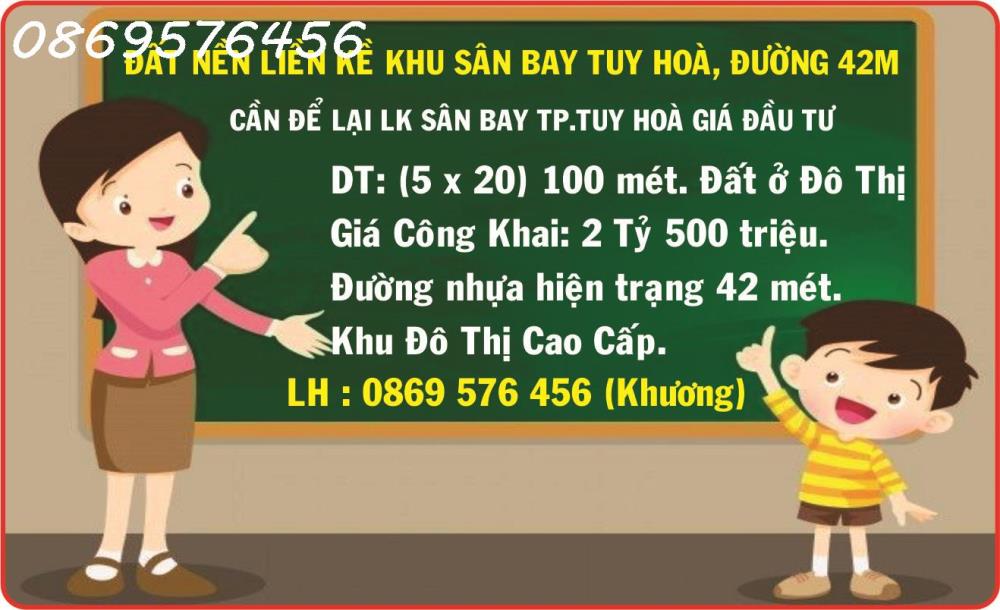 BÁN ĐẤT KHU SÂN BAY TP.TUY HOÀ - PHÚ YÊN2148856