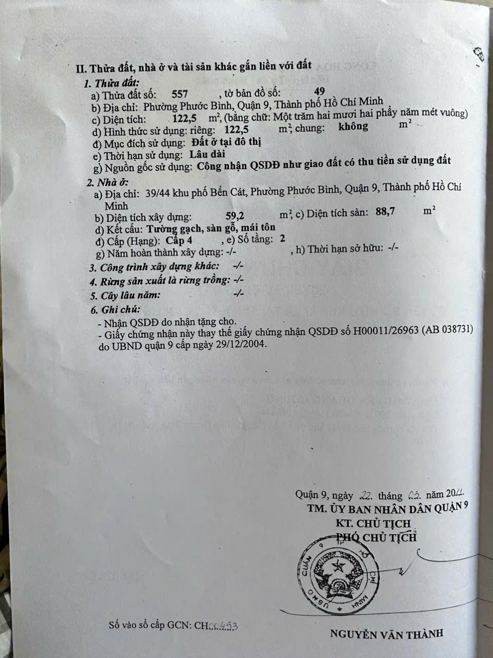 Chính chủ cần bán dãy trọ vị trí góc tại phường Phước Bình, TP Thủ Đức, TP HCM2124797