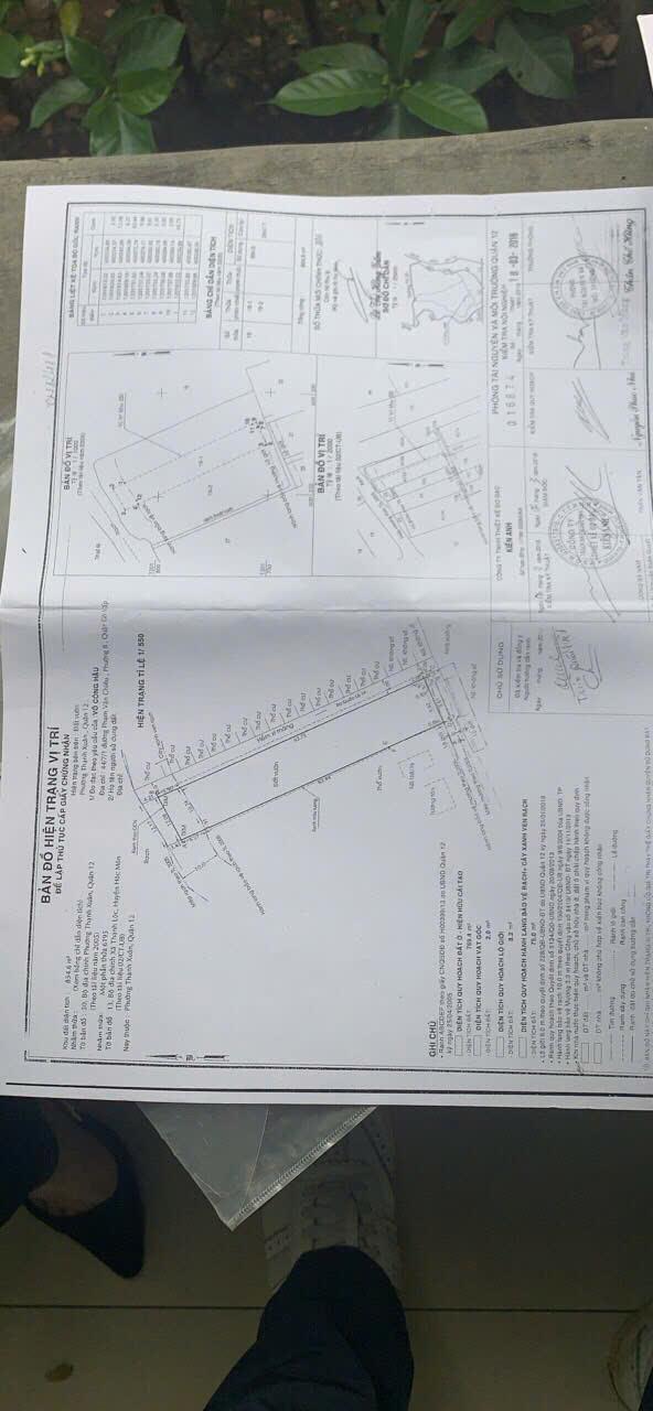 Bán đất 70x13m giá 23,5 tỷ Đường 6m Thạnh Xuân 212114687