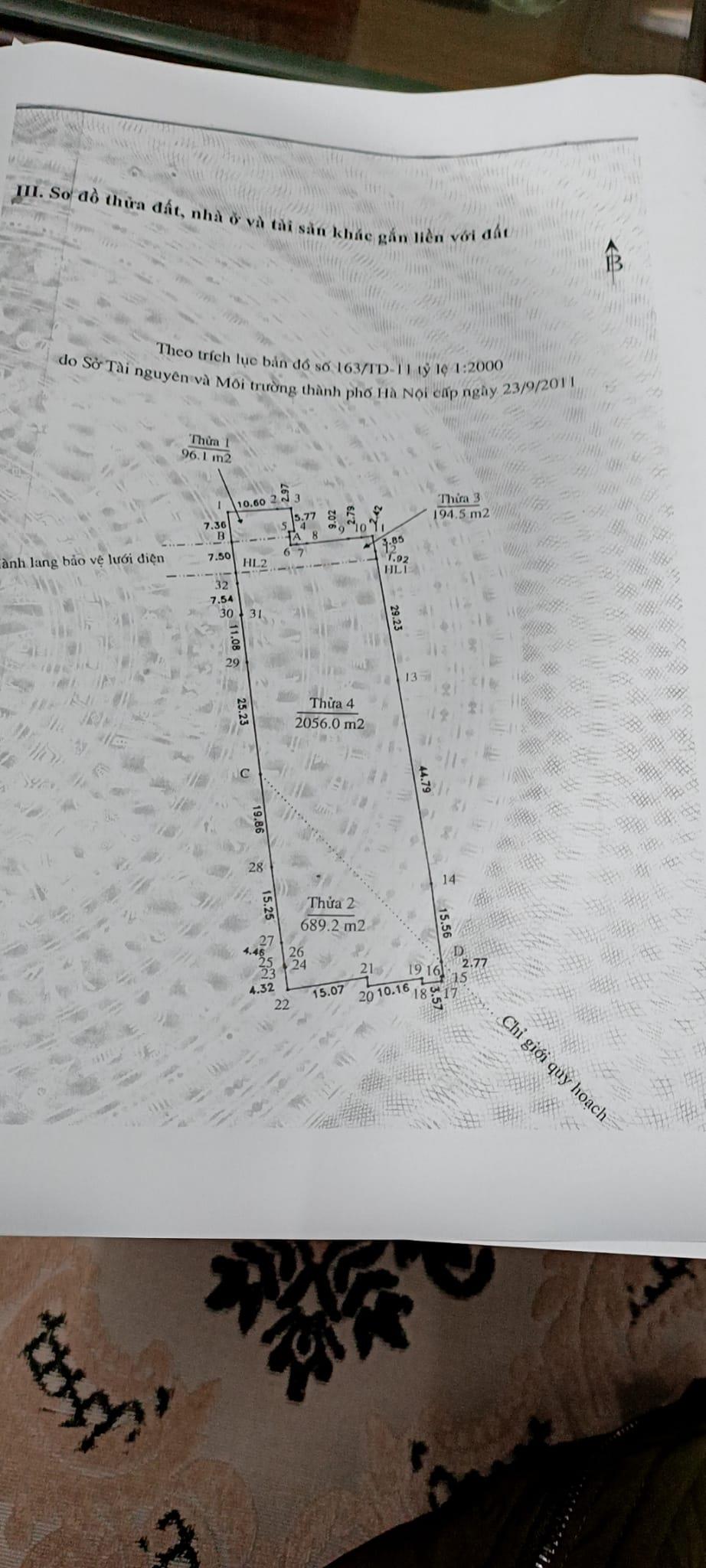 Bán 3.100 m2 đất có sẵn kho xưởng Liên Ninh, Thanh Trì. Giá bán 4x tỷ.2149061