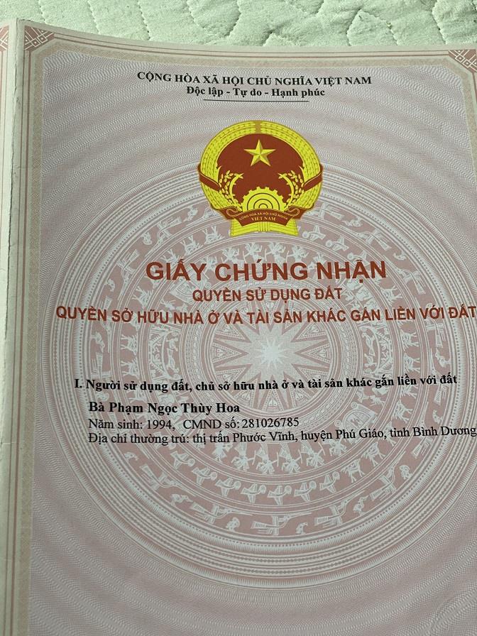 Chính chủ cần sang nhượng lô đất đẹp đã có sổ tại Phường Phú Hoà, TX. Bến Cát, Bình Dương2179404