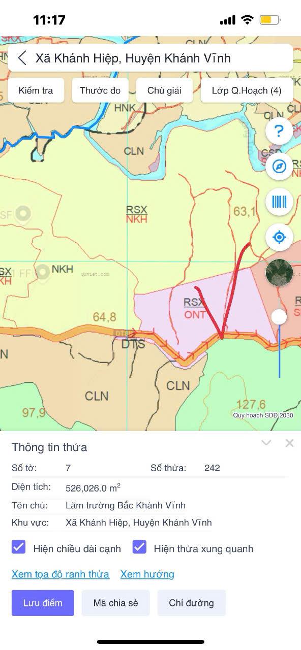 Chính chủ cần bán lô đất tại Thôn Bến Khế - Xã Khánh Bình - Huyện Khánh Vinh - Tỉnh Khánh Hòa2141852