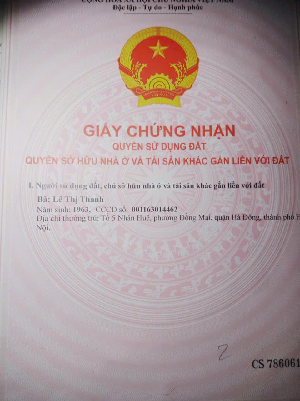 Chính chủ cần bán Nhanh Lô Đất Tại Tổ 15 - Yên Nghĩa - Hà Đông - Hà Nội.2131831