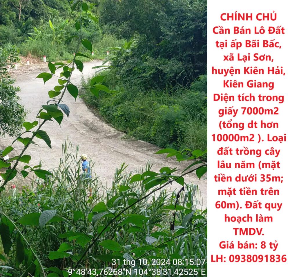 CHÍNH CHỦ Cần Bán Lô Đất tại ấp Bãi Bấc, xã Lại Sơn, huyện Kiên Hải, Kiên Giang2088479