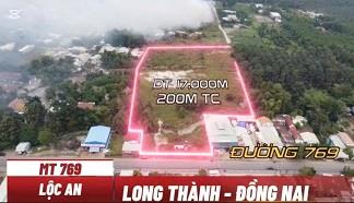 Bán Đất DT Hơn 17000m2 - Mặt Tiền Đường 769 Xã Lộc An, Huyện Long Thành, Đồng Nai2500999