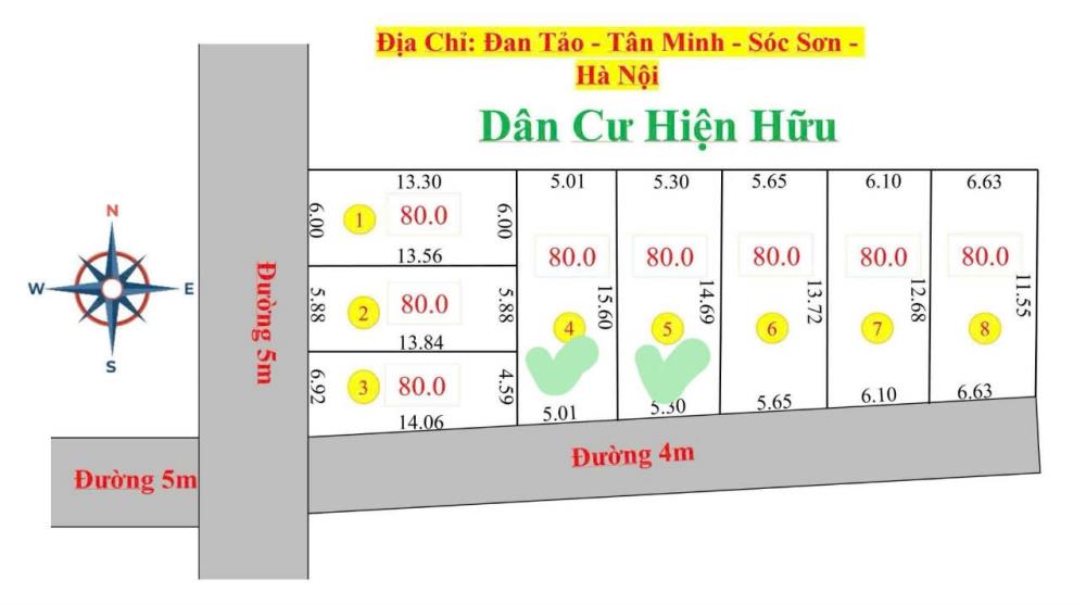 ĐẤT ĐẸP - GIÁ ĐẦU TƯ - Chủ Nhờ Bán Nhanh Đất Tại Đan Tảo, Tân Minh, Sóc Sơn, TP Hà Nội2662923