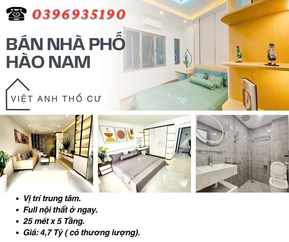 Bán nhà Hào Nam Đống Đa, Nhà Đẹp, Giá Đẹp, 25mx5T, Giá: 4.7 Tỷ, Lh: 0396935190.2352519