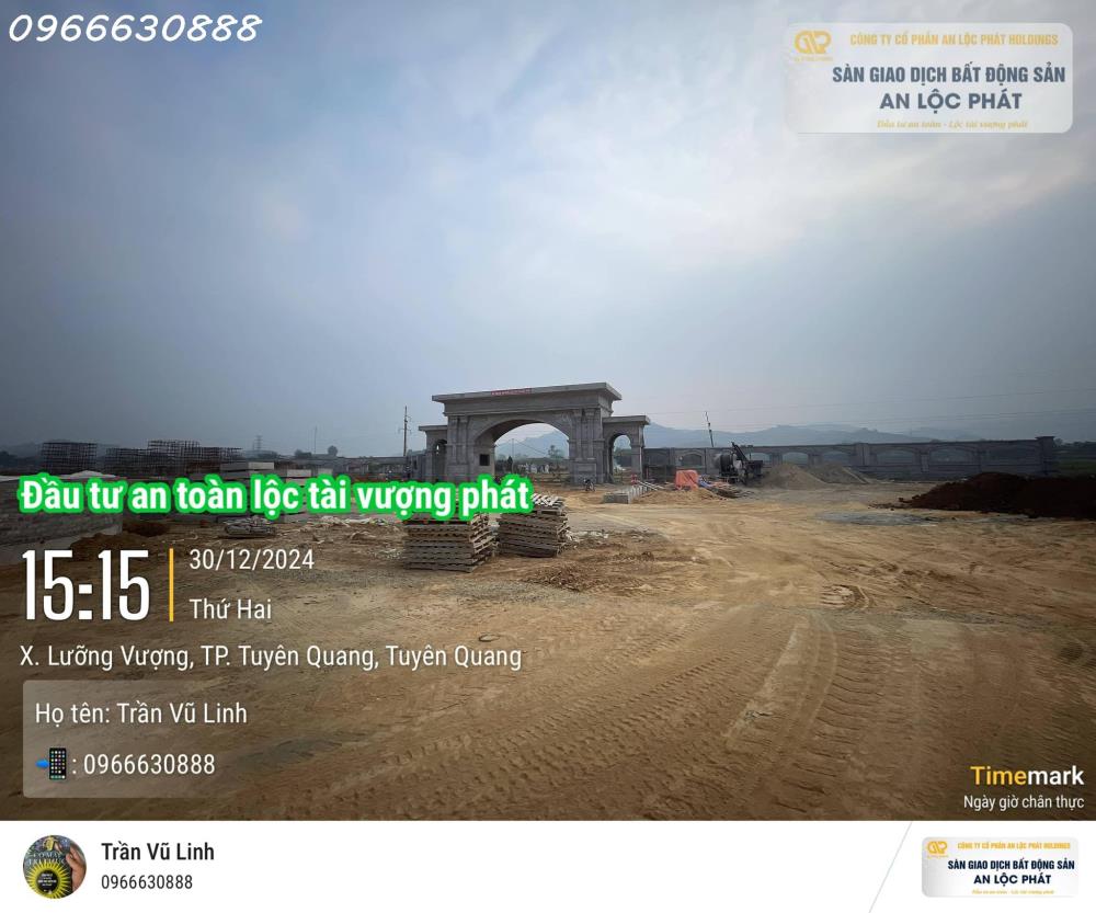 Bán đất nền 110m2, sổ đỏ, gần BV 20ha Tuyên Quang2356658