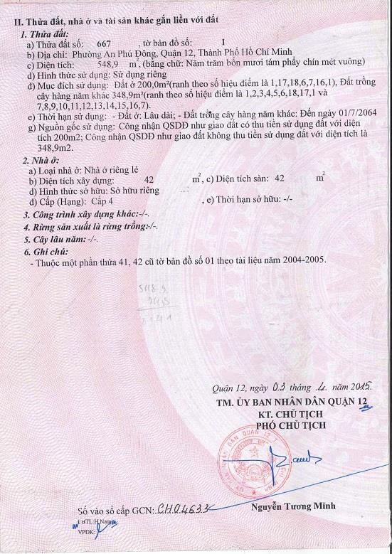 Chính Chủ Bán Nhanh Lô Đất 2 mặt Tiền, Full Thổ Cư Tại Q.122396644
