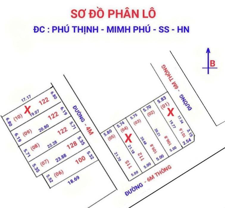 CẦN BÁN ĐẤT 01 + 04 + 10 ĐẸP TẠI PHÚ THỊNH-MINH PHÚ-SÓC SƠN -HÀ NỘI2328614