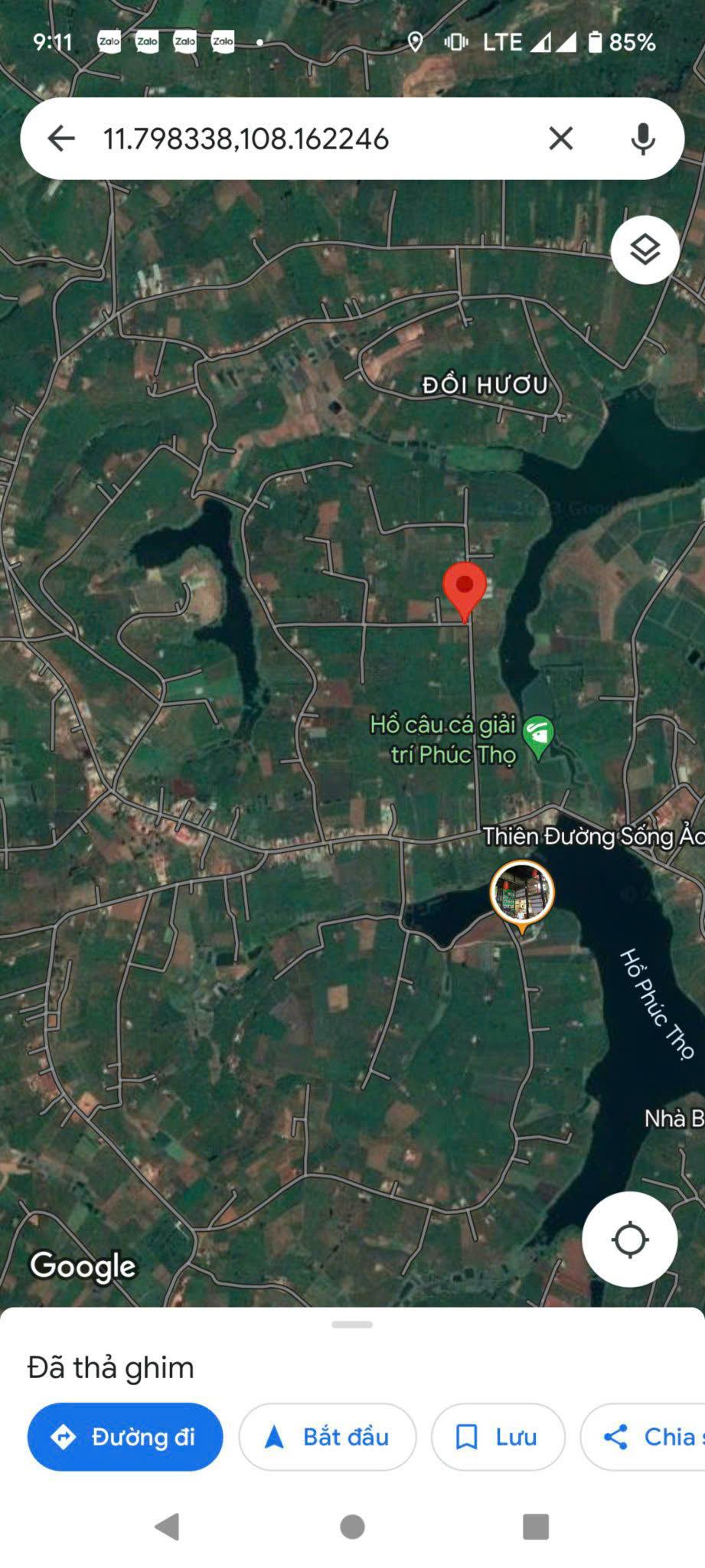 Bán lô đất 2 mặt tiền view hồ Phúc Thọ tại xã Phúc Thọ , huyện Lâm Hà , Lâm Đồng2563029