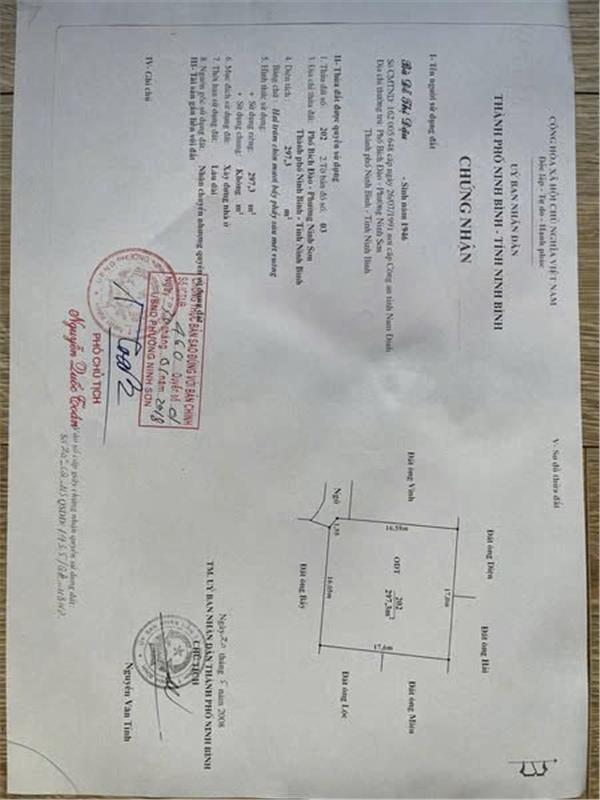 CHÍNH CHỦ CẦN BÁN CĂN NHÀ CẤP 4 tại Nguyễn Công Trứ, phố Bích Đào, P.Ninh Sơn, tp Hoa Lư, Ninh Bình2611381