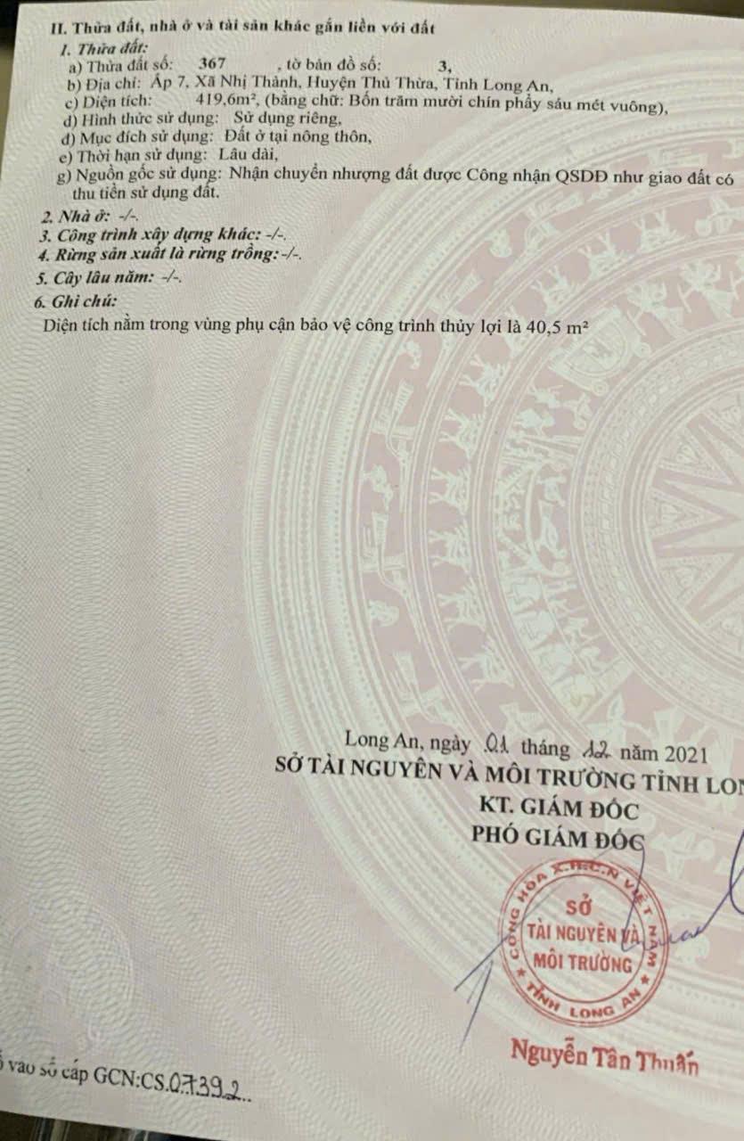 CHÍNH CHỦ CẦN BÁN NHÀ TẠI: xã Nhị Thành- Huyện Thủ Thừa- Tỉnh Long An.2563506