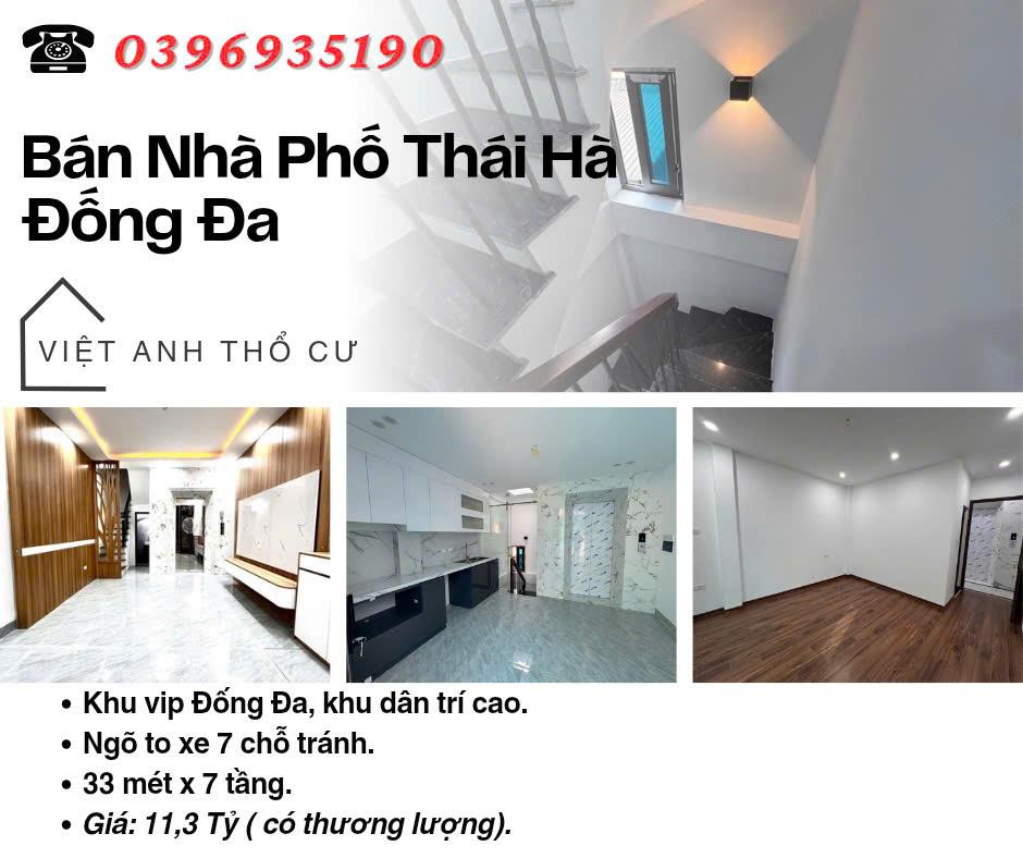 Bán nhà Phố Thái Hà, Vị Trí Đắc Địa, An Sinh Tuyệt Đỉnh, 33mx7T, Giá: 11.3 Tỷ, Lh: 0396935190.2433765