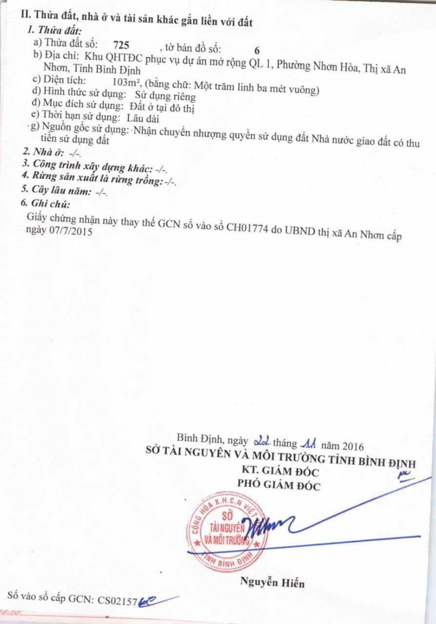 BÁN ĐÁT  – 15 TRƯỜNG THI, P. NHƠN HÒA, AN NHƠN, BÌNH ĐỊNH – Liên hệ ngay: 0343 127 0182607745