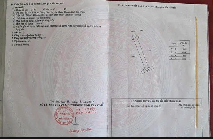 CHÍNH CHỦ CẦN BÁN ĐẤT TẶNG NHÀ TẠI XÃ SONG LỘC  - H. CHÂU THÀNH - TRÀ VINH.2586134