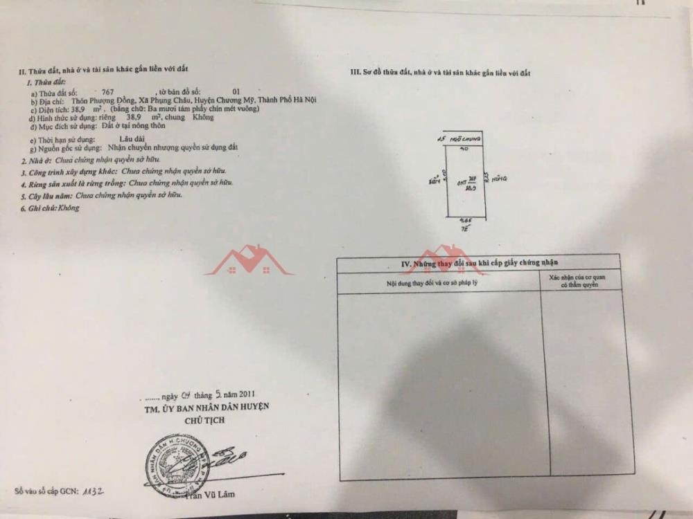 CHÍNH CHỦ BÁN LÔ ĐẤT 38.9M TẠI PHỤNG CHÂU-CHƯƠNG MỸ-HÀ NỘI2617295