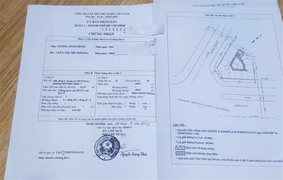 CẦN BÁN CĂN HỘ CHUNG CƯ 130 pasteur TẠI 130, Đường Pasteur, Phường Bến Nghé, Quận 1, Tp Hồ Chí Minh2617505
