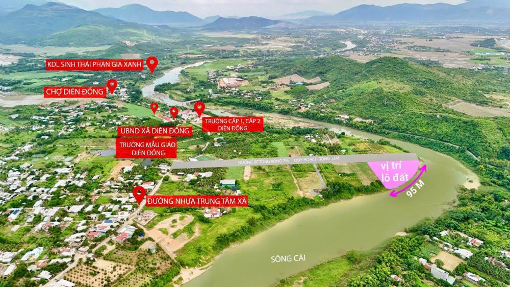 Bank định giá 5.1 tỷ bán lỗ 3.8 tỷ. 2653m2 qh full thổ cư 2025. Mặt sông 95m.2370117